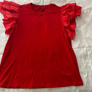 Shein Layered Butterfly Sleeve Tee